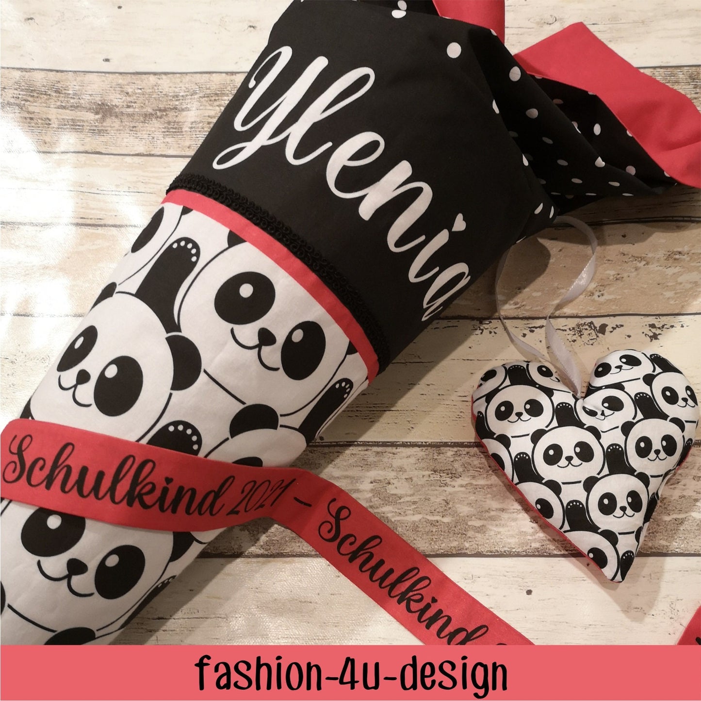 1004 Schultüte/Zuckertüte: Prinzessin mit Pferd - Baumwoll-Panel zum selber nähen oder fix&fertig genäht - DIY Näh-Set 70 cm