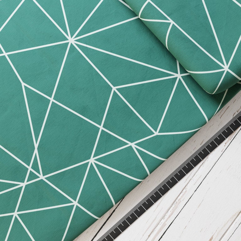 Baumwollsatin: Grey Stripes on Green - perfekt für Schultüten, Accessoires zur Einschulung - Streifen, Fussball, Linien