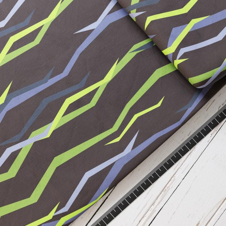 Baumwollsatin: Dark Jungle - perfekt für Schultüten, Accessoires zur Einschulung - Dschungel, Panther, Tiger, Urwald, Raubkatze