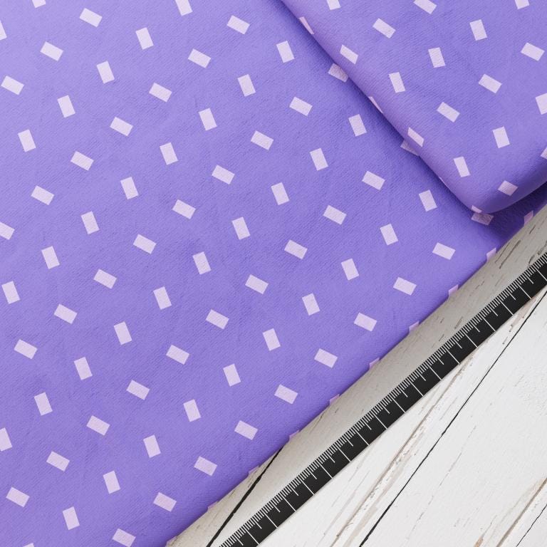 Baumwollsatin: Lila Ecken - perfekt für Schultüten, Accessoires zur Einschulung - Konfetti, Purple, Rechtecke, Muster