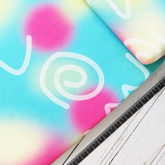 Baumwollsatin: Farbenfroh - perfekt für Schultüten, Accessoires zur Einschulung - Regenbogen, Einhorn, Bunt,Sonne, Blume