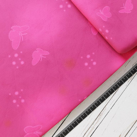 Baumwollsatin: Feenlicht Pink - perfekt für Schultüten, Accessoires zur Einschulung - Fee, Zauber, Magie, Wald, Flügel, Einhorn