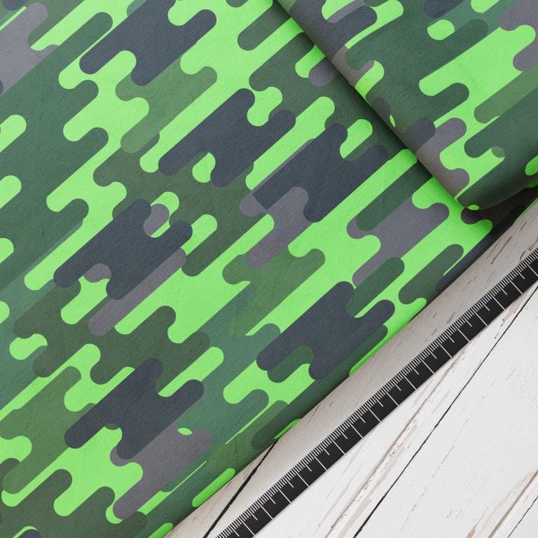 Baumwollsatin: Black Jungle - perfekt für Schultüten, Accessoires zur Einschulung - Dschungel, Wald, Tiger, Löwe, Panther