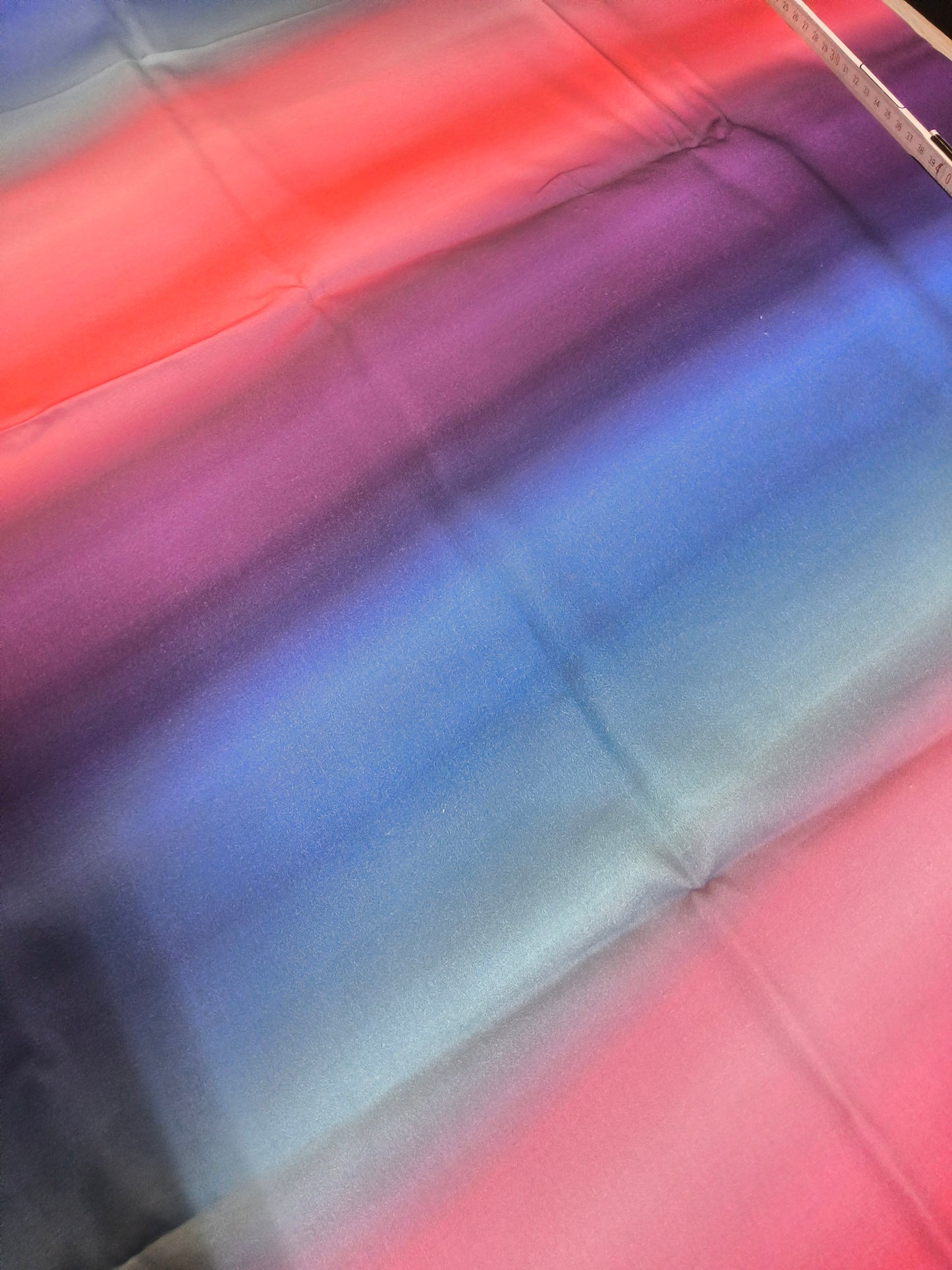 Sofortkauf: Bio Baumwolle - Meterware ca. 150 x 120 cm - " Farbverlauf pink lila" (Probedruck + kleine Punkte siehe Bild - Nr. 143)