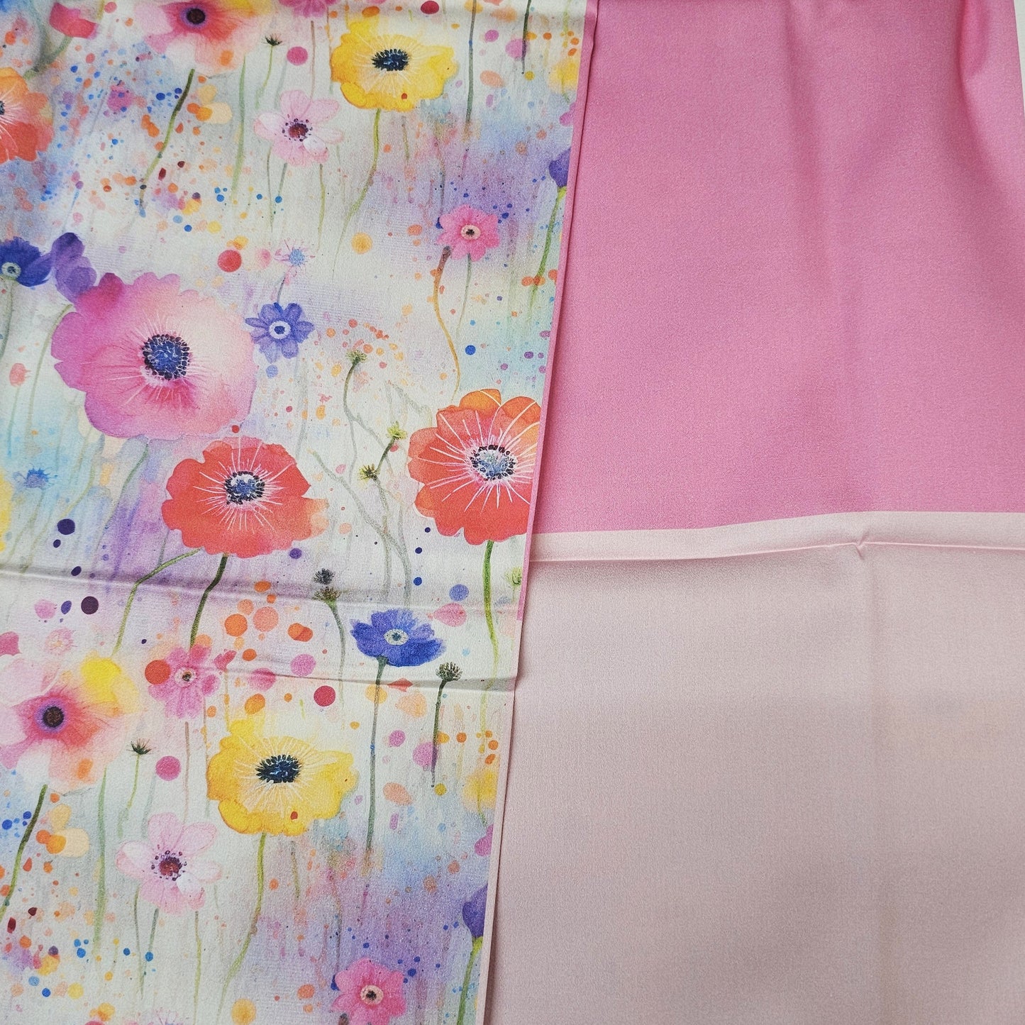 Sofortkauf: Baumwolle ca. 150 x 100 cm - Blumen Sommerwiese