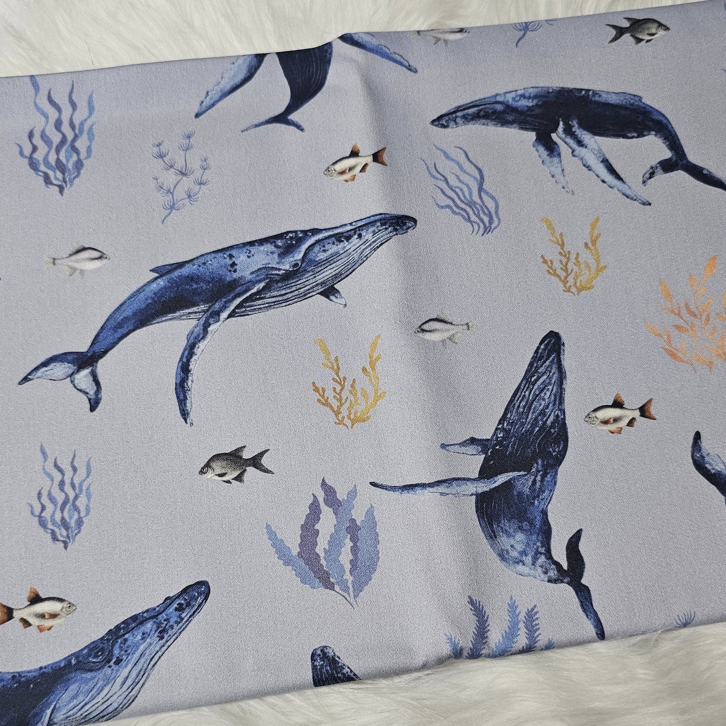 Sofortkauf: Baumwolle Stoffmix ca. 150 x 100 cm - Wale mit passenden Unifarben