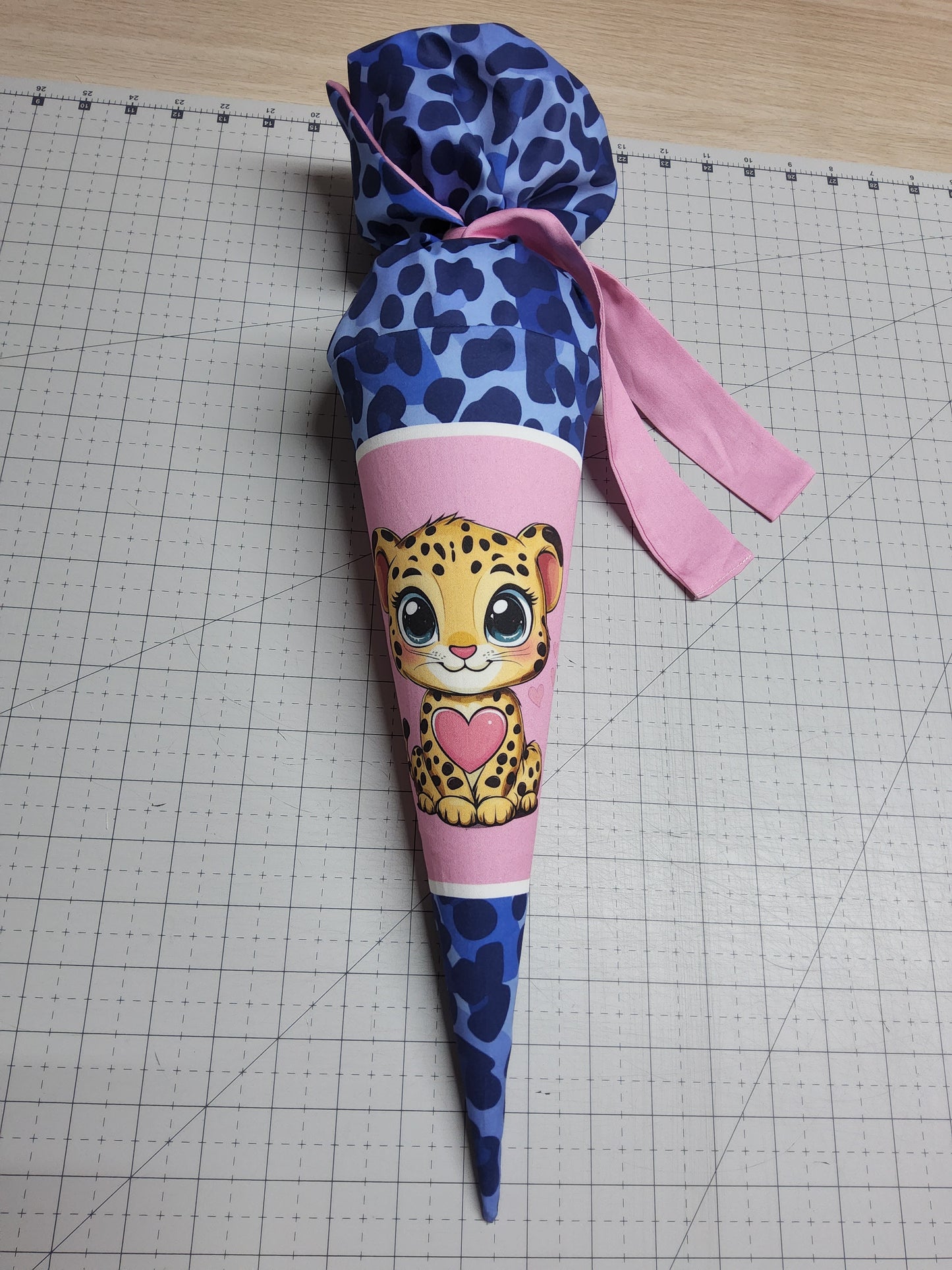 Sofortkauf 35cm: Zuckertüte mit Rohling 35 cm "Leo" (Geschwistertüte) - wie abgebildet