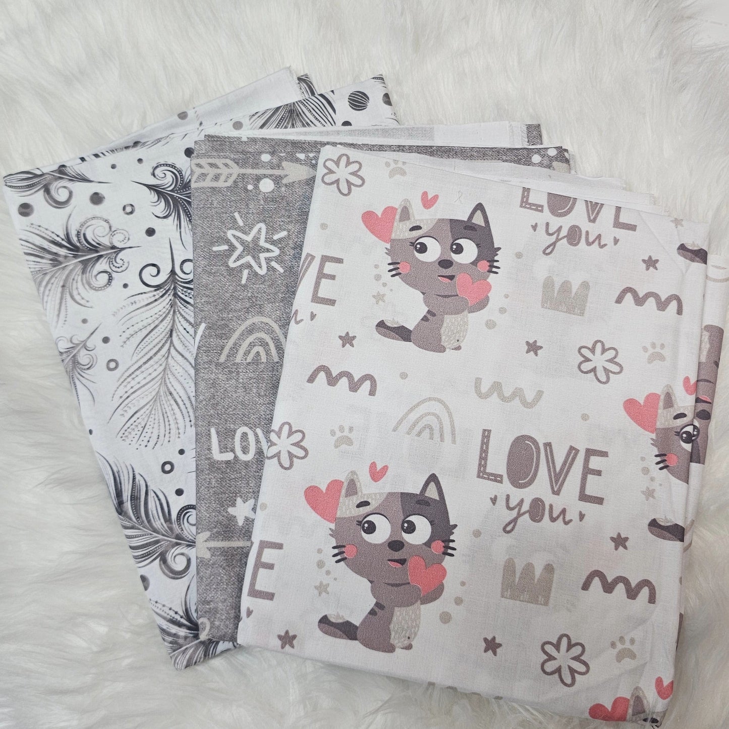 Sofortkauf: Popeline ca. 150 x 100 cm - Set 2 - 3 Stück