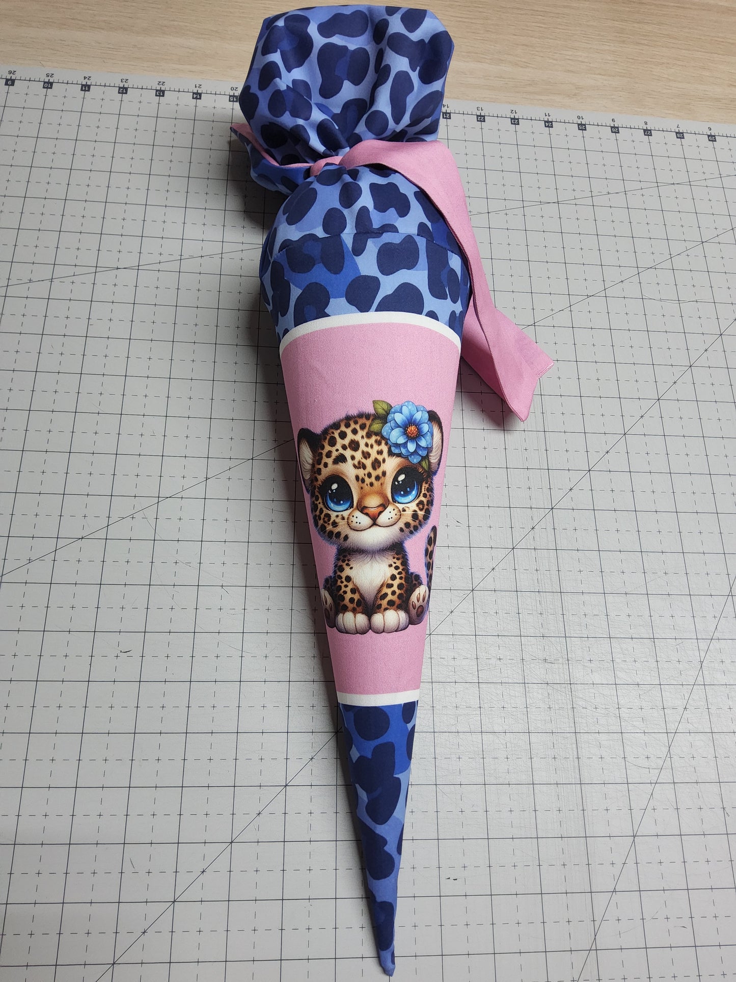 Sofortkauf 35cm: Zuckertüte mit Rohling 35 cm (Geschwistertüte)"Leo" - wie abgebildet