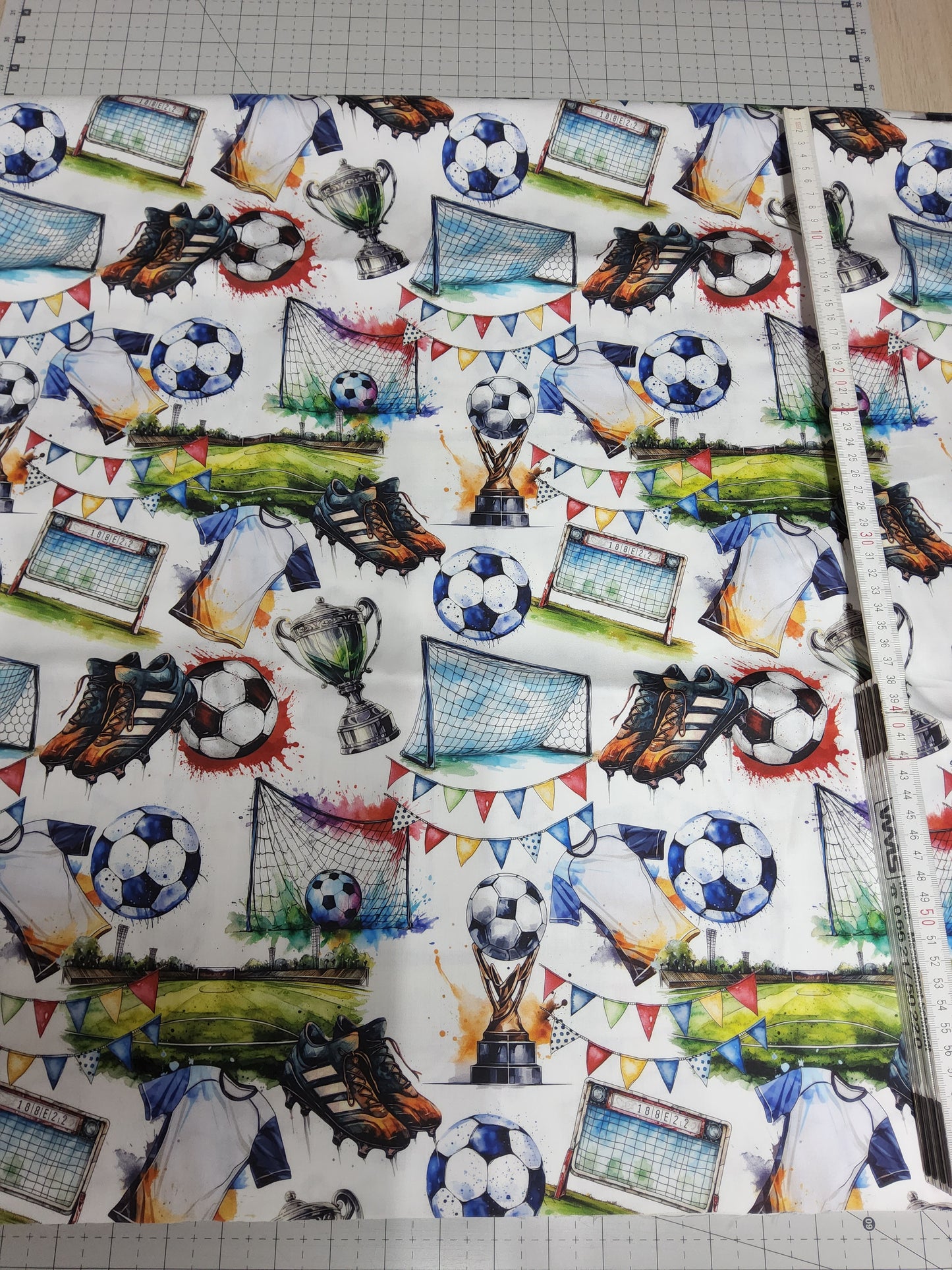 Sofortkauf: Baumwolle-Fussball ca. 100 cm x 150 cm - wie abgebildet