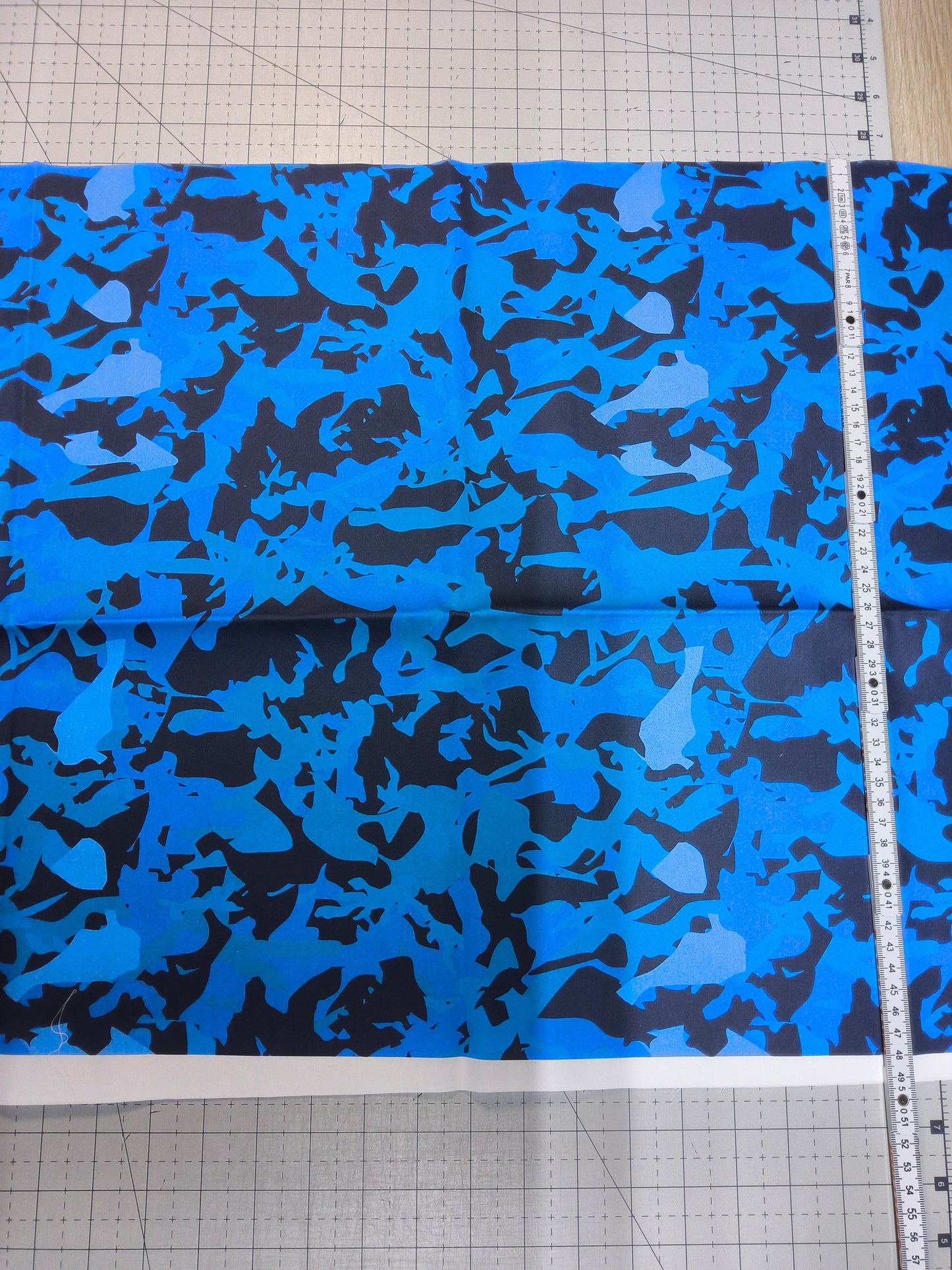 Sofortkauf: Baumwolle-Meterware ca. 150 x 48 cm - " Ozean blue " (Nr. 165)