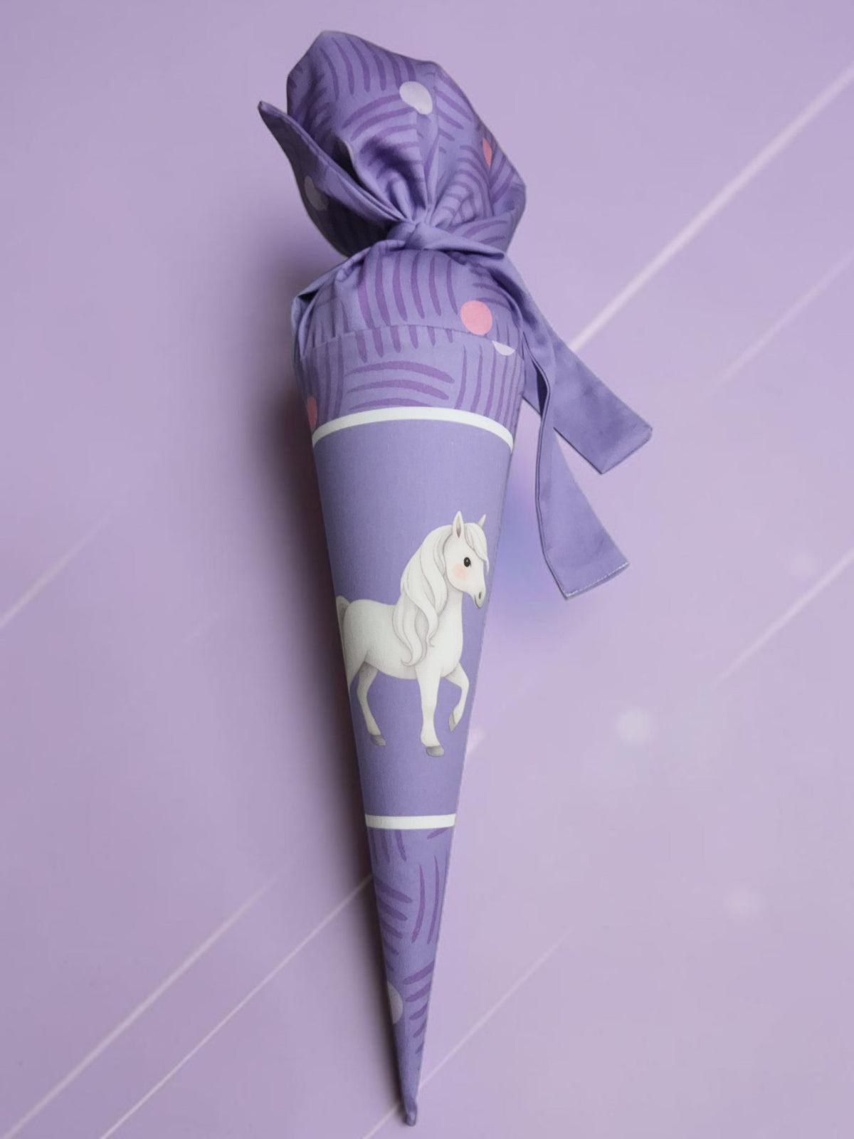 Sofortkauf 35cm: Kindergartentüte / Geschwistertüte inkl. Rohling 35 cm - "Pferd" - wie abgebildet