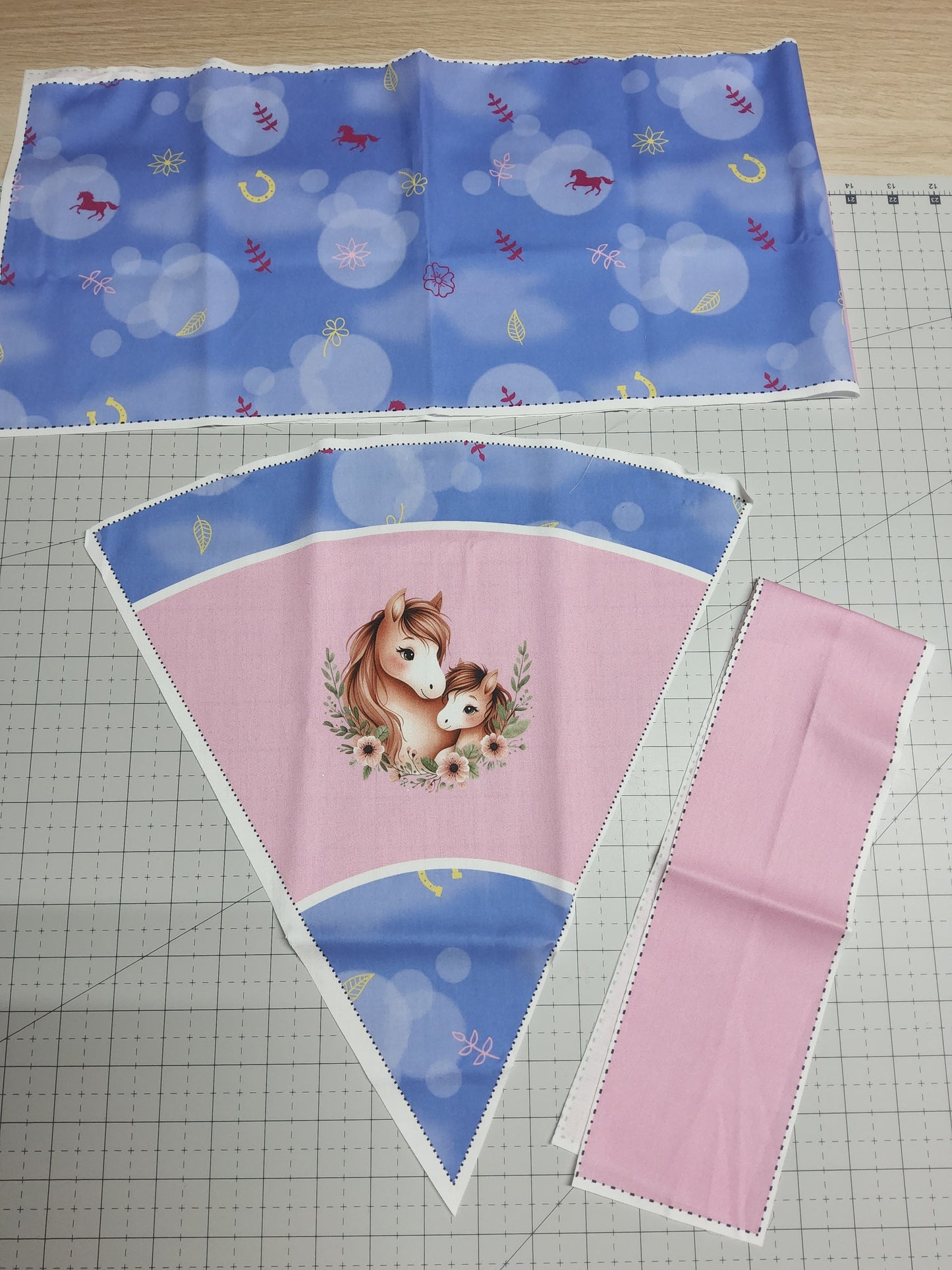 Sofortkauf: 35 cm Geschwistertüte aus Baumwolle als Nähset - wie abgebildet