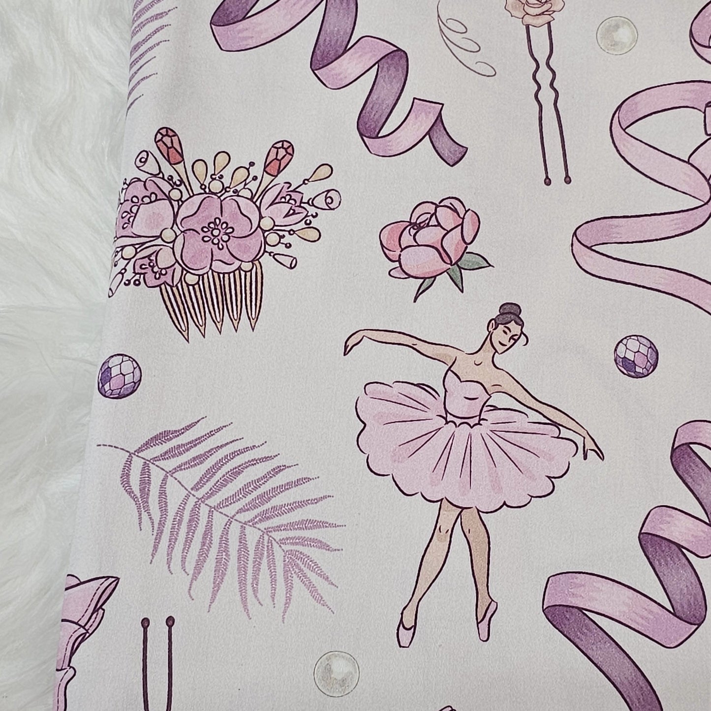 Sofortkauf: Baumwolle ca. 150 x 100 cm - Ballerina