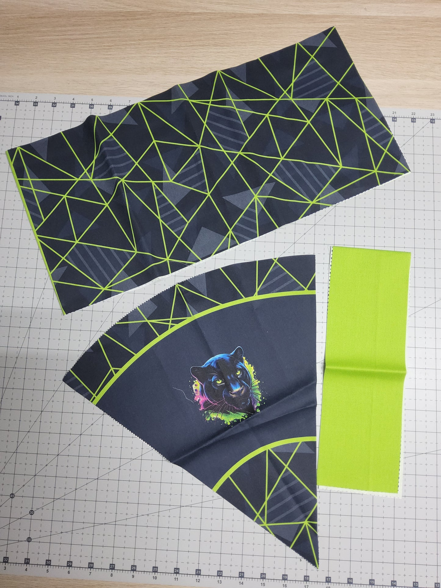 Sofortkauf 35cm: 35 cm (Geschwistertüte) aus Baumwolle als Nähset - "Dark with Stripes" - wie abgebildet