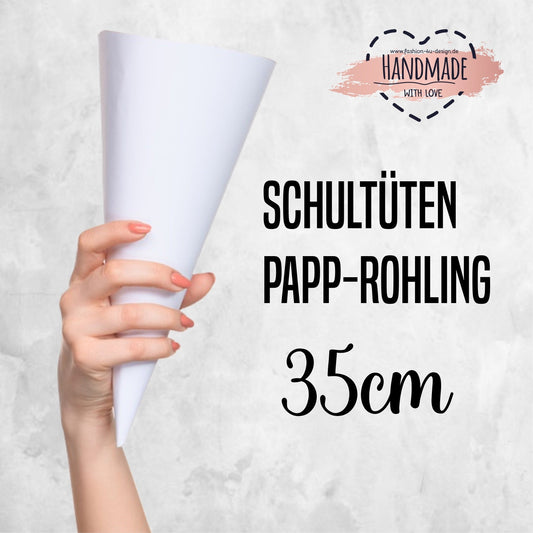 Papprohling, Zuckertüten-Rohling - 35cm