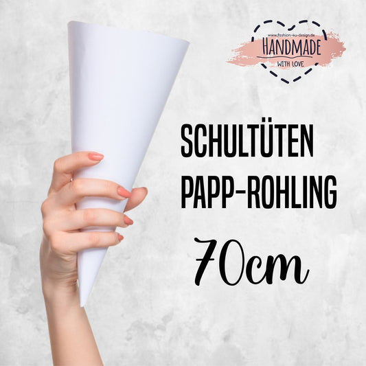 Papprohling, Zuckertüten-Rohling - 70cm