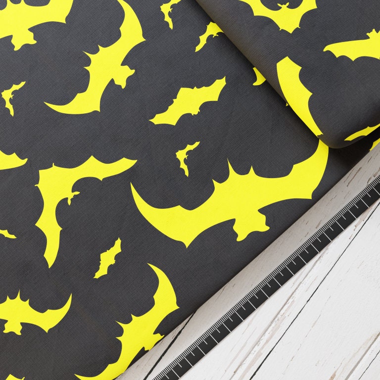 Baumwollsatin: Fledermäuse - perfekt für Schultüten, Accessoires zur Einschulung - Bats, Vampir, Monster
