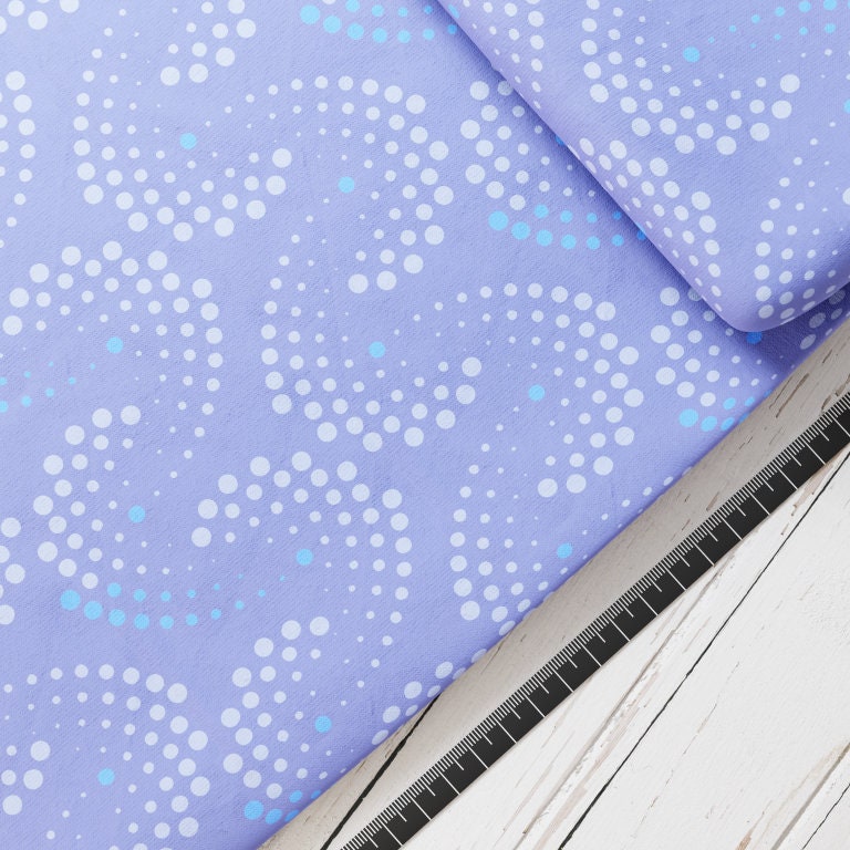 Baumwollsatin: Dots / Punkte Light Violett - perfekt für Schultüten, Accessoires zur Einschulung - Ice, Princess, Prinzessin, Lila