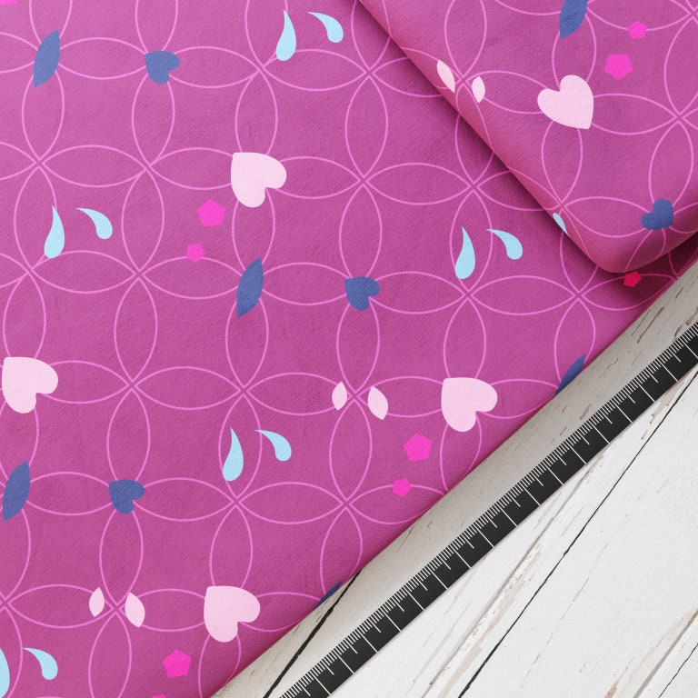 Baumwollsatin: Feen im Wald - perfekt für Schultüten, Accessoires zur Einschulung - Fairy, Flowers, Blumen, Blätter, Forest