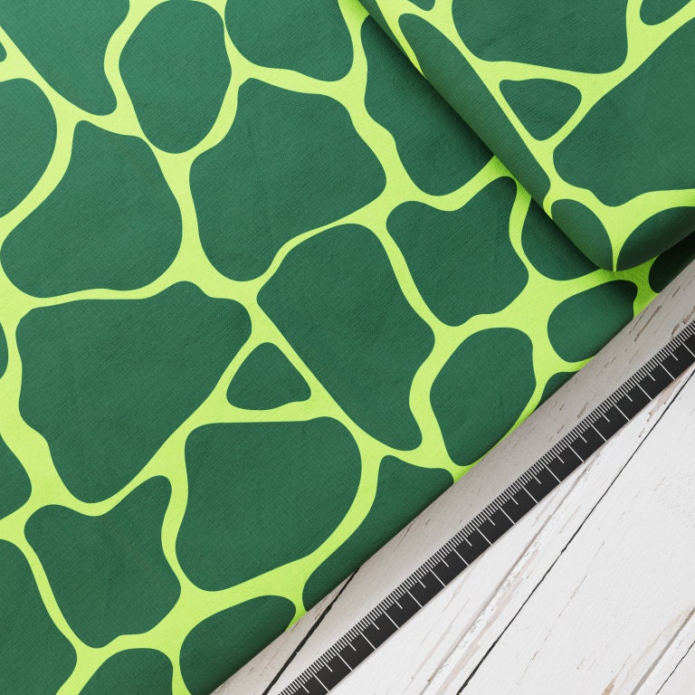 Baumwollsatin: Dino Schuppen Grün - perfekt für Schultüten, Accessoires zur Einschulung - Dino, T-Rex, Dinosaurier