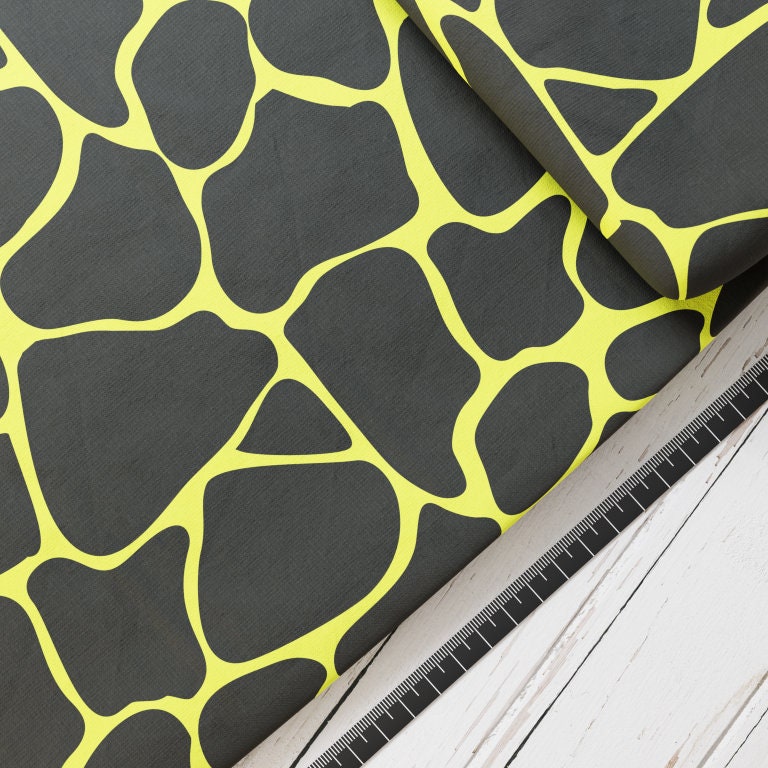 Baumwollsatin: Dino Schuppen Gelbgrün - perfekt für Schultüten, Accessoires zur Einschulung - Drachen, T-Rex, Dinosaurier