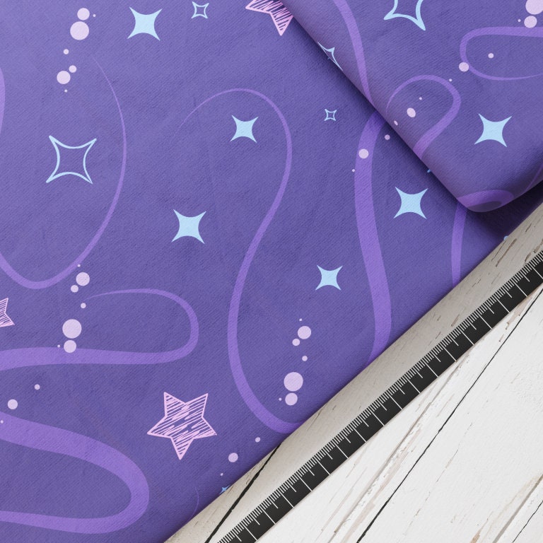 Baumwollsatin: Fairytale Peggy - perfekt für Schultüten, Accessoires zur Einschulung - Pferd, Lila, Pegasus, Fairy