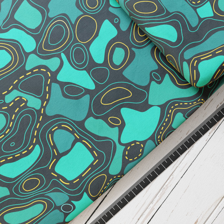 Baumwollsatin: Uhrzeitsuppe - perfekt für Schultüten, Accessoires zur Einschulung - Dinos, T-Rex, Dinosaurier