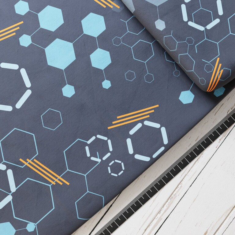 Baumwollsatin: Raumschifftechnik - perfekt für Schultüten, Accessoires zur Einschulung - Space, Weltall, Raumschiff, Astronaut