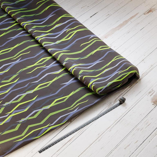 Baumwollsatin: Dark Jungle - perfekt für Schultüten, Accessoires zur Einschulung - Dschungel, Panther, Tiger, Urwald, Raubkatze