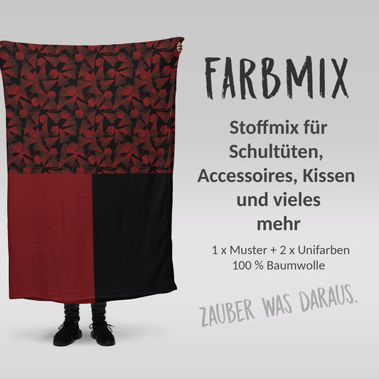 Stoffmix PANEL: Monsterkraft (97 cm x 150 cm) - perfekt für Schultüten & Accessoires zur Einschulung | Truck, LKW, Monstertruck, Auto