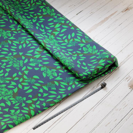 Baumwollsatin: Waldschuppen - perfekt für Schultüten, Accessoires zur Einschulung - Dino, Lava, Drache, T-Rex, Wald