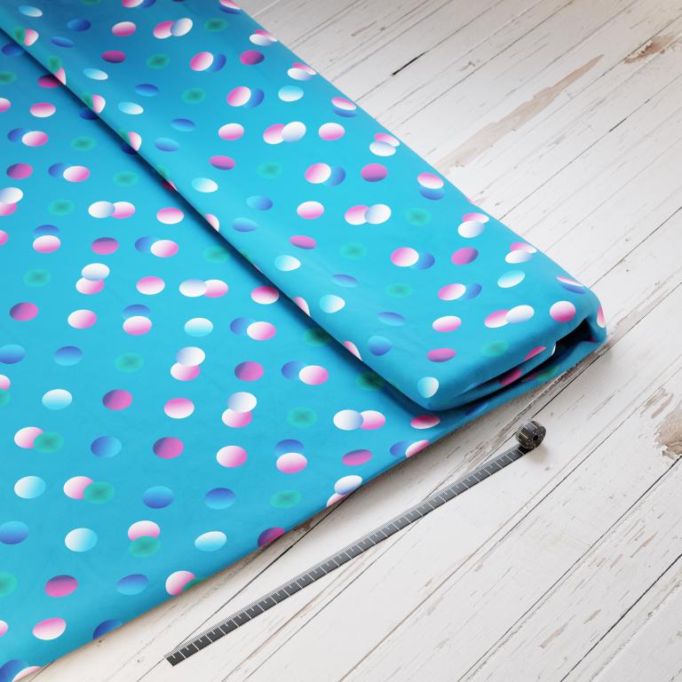 Baumwollsatin: Ozeanfreunde - perfekt für Schultüten, Accessoires zur Einschulung - Delfin, Hai, Wal, Schildkröte