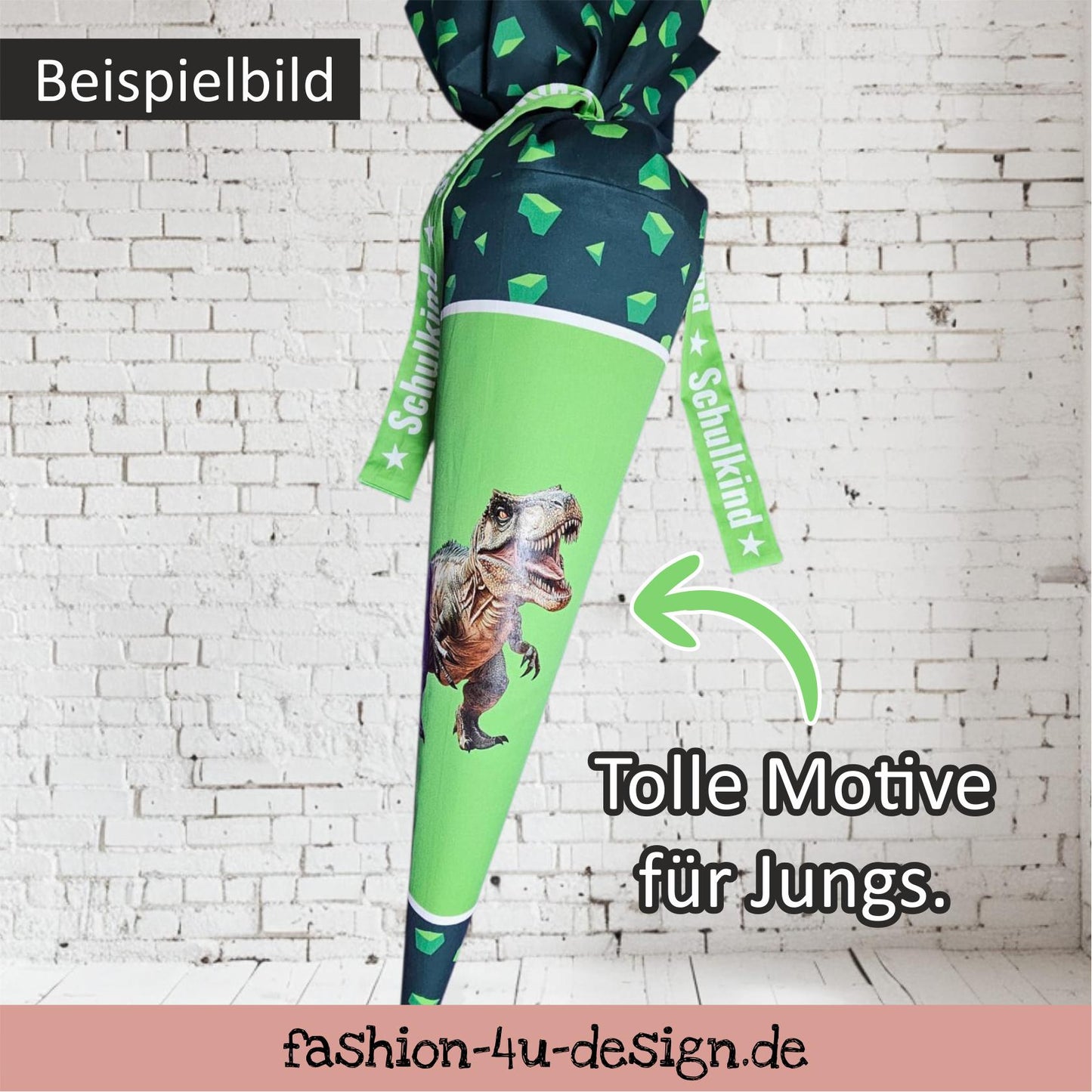 Bügelbild 026 "Wolf mit Mond - Schulkind 2026/27/28" | Transfer, DIY, Applikation zur Einschulung, für die Schultüte oder Accessoires