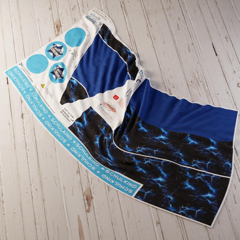 Schultüten Nähset - Muster + Unifarben: Gewitter im Weltall - Baumwoll-Panel zum selber nähen - 70 cm oder 85 cm