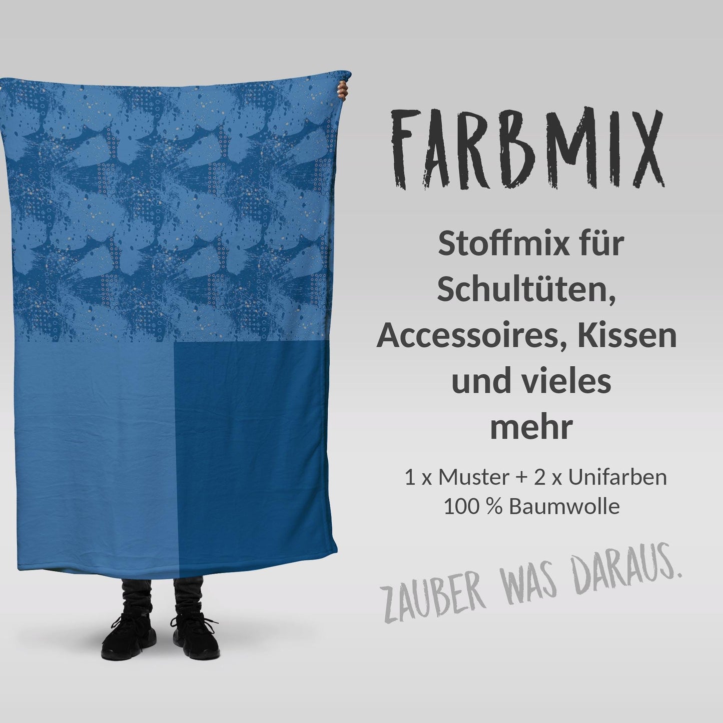 Stoffmix PANEL: Raketenabenteuer (97 cm x 150 cm) - perfekt für Schultüten & Accessoires zur Einschulung | Universum, Raumschiff, Astronaut