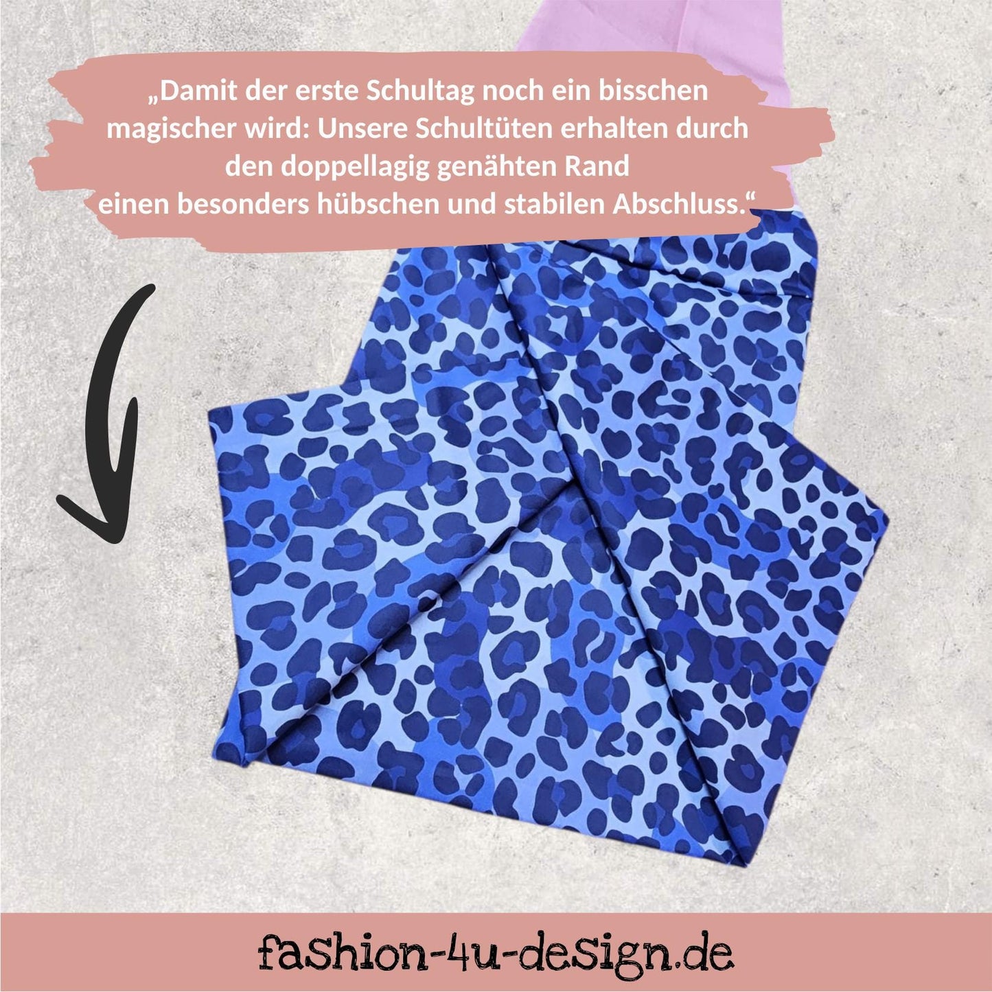 Schultüte mit Stickmotiv - 70cm oder 85 cm - Meerjungfrau, Schildkröte, Delphin auf Blaue Lagune - personalisiert