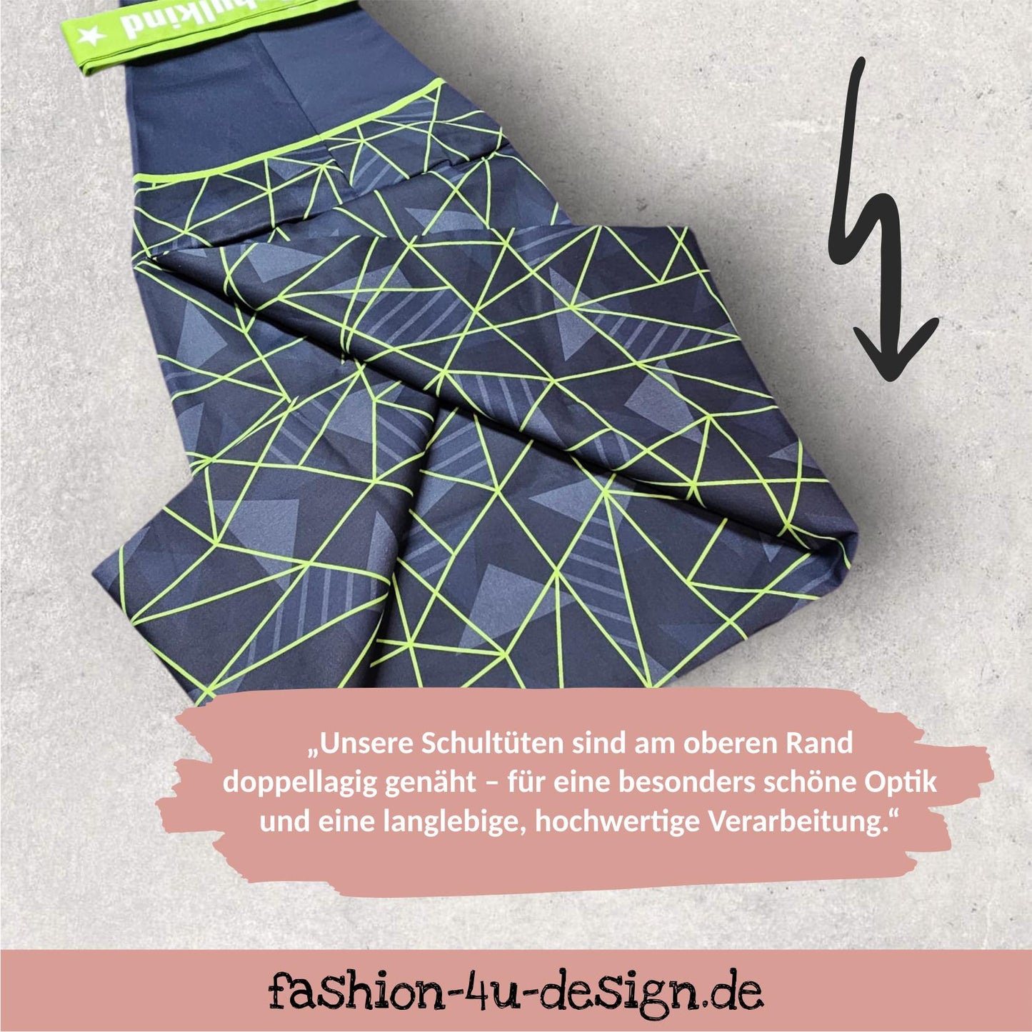 Schultüte mit Stickmotiv - 70cm oder 85 cm - Pferd mit Mähne auf Beerenblumen - personalisiert