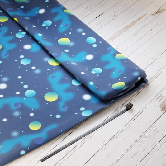 Baumwollsatin: Alien Abenteuer - perfekt für Schultüten, Accessoires zur Einschulung - Raumschiff, Rakete, Planeten, Aliens