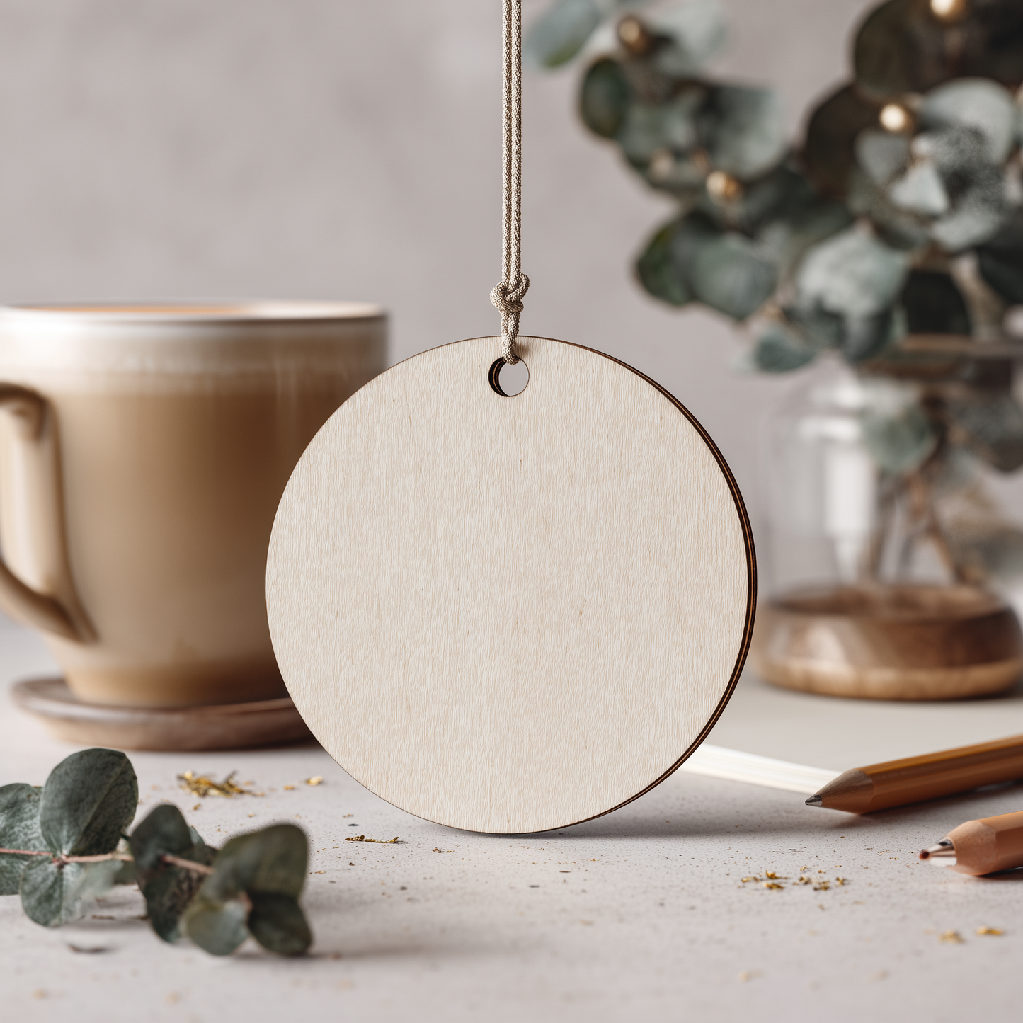 Schultüten-Anhänger zur Einschulung - Holzscheibe rund 10cm - personalisierbar