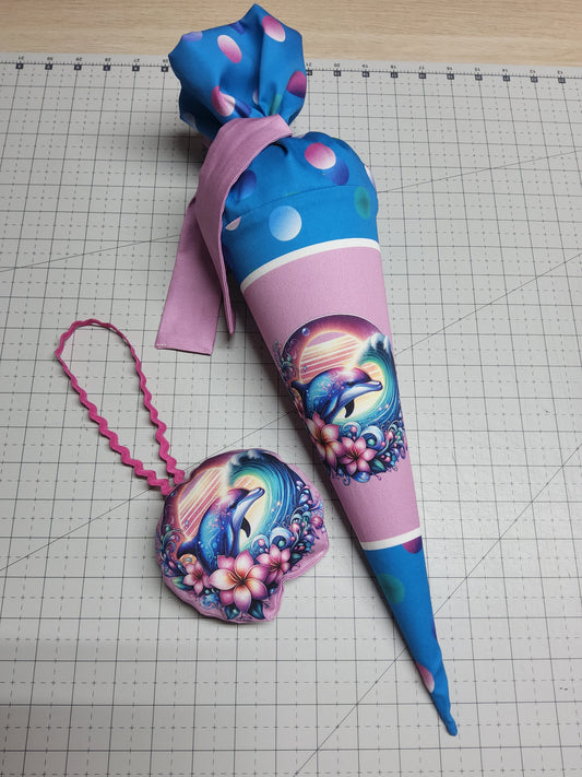 Sofortkauf 35cm: Zuckertüte mit Rohling 35 cm (Geschwistertüte) - wie abgebildet