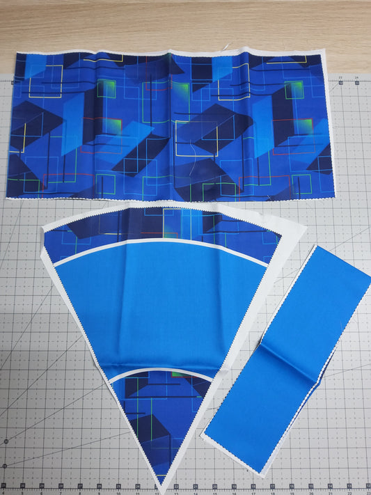 Sofortkauf: 35 cm Geschwistertüte aus Baumwolle als Nähset - wie abgebildet