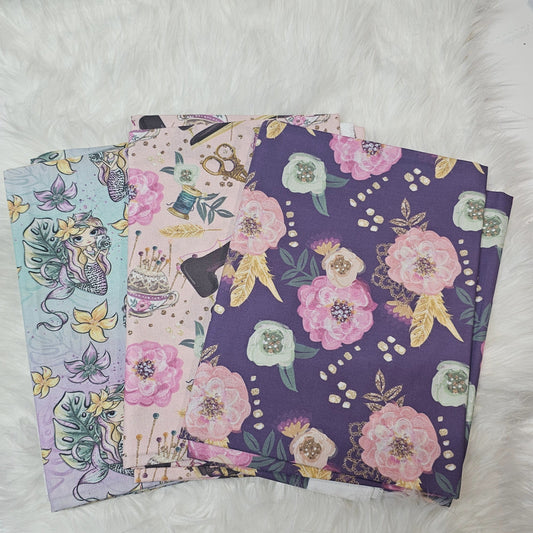 Sofortkauf: Popeline ca. 150 x 100 cm - Set 1 - 3 Stück