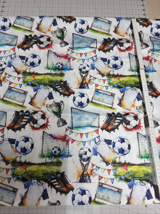 Sofortkauf: Baumwolle-Fussball ca. 100 cm  x 150 cm - wie abgebildet