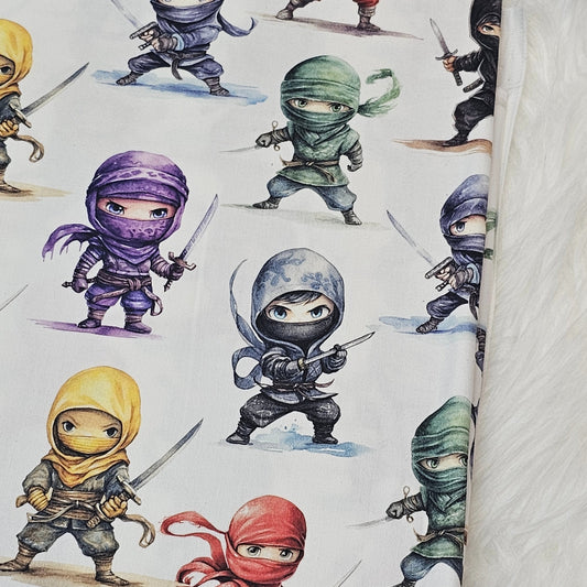 Sofortkauf: Baumwolle ca. 150 x 100 cm - Ninja bunt