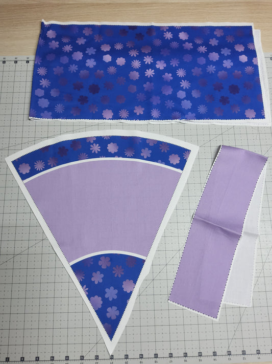 Sofortkauf 35cm: 35 cm Geschwistertüte aus Baumwolle als Nähset - wie abgebildet