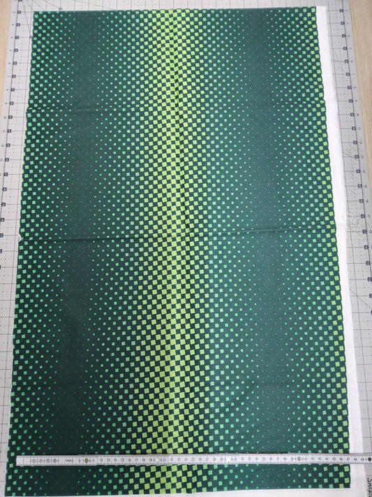Sofortkauf: Baumwolle-Meterware ca. 150 x 47 cm - " Fußball Feld " (Nr. 176)
