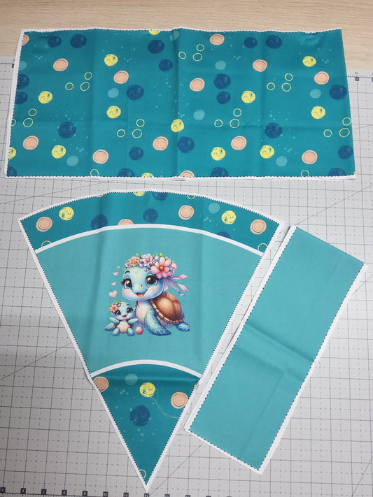 Sofortkauf: 35 cm Geschwistertüte aus Baumwolle als Nähset - wie abgebildet