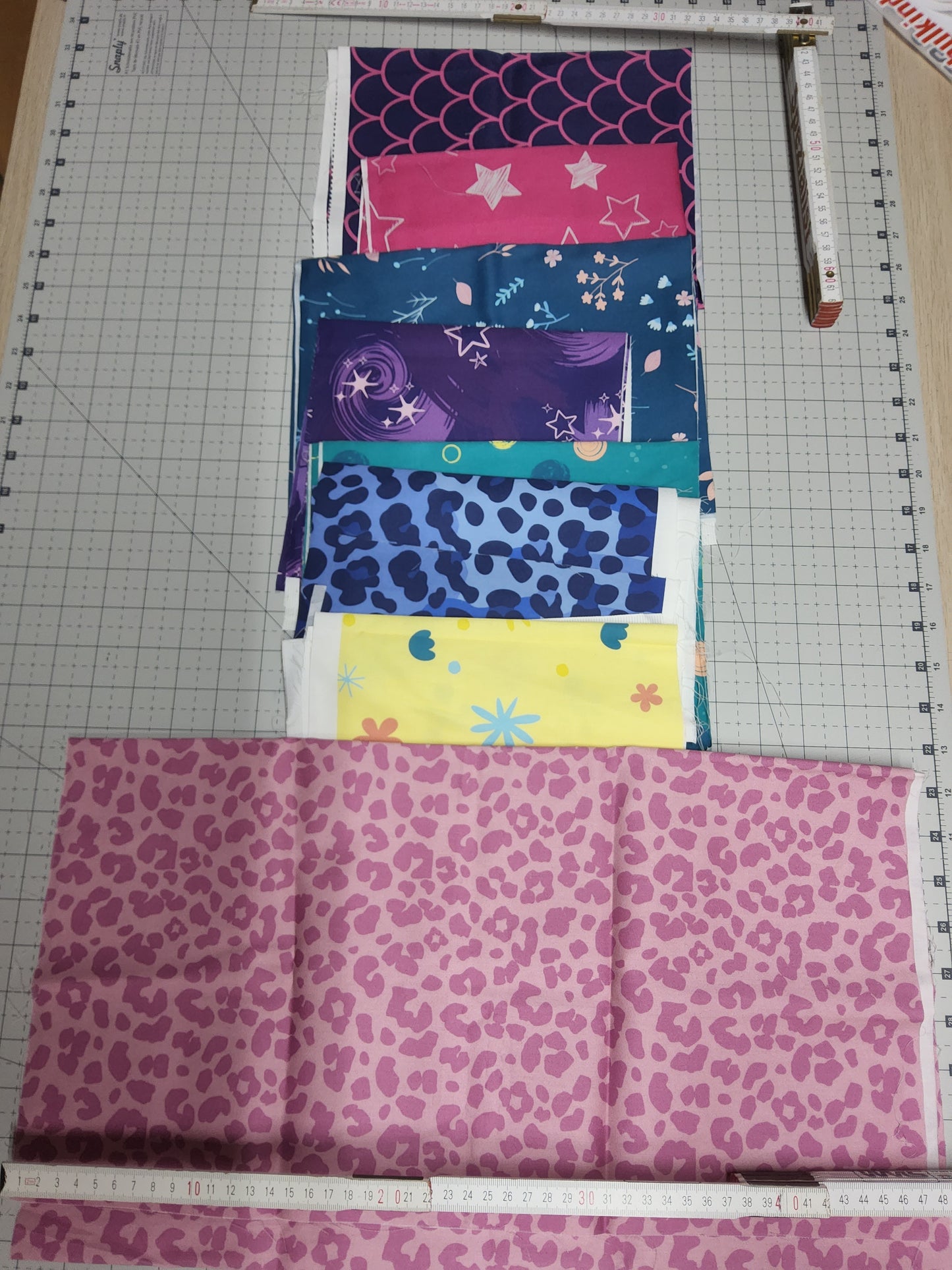 Sofortkauf: Baumwolle Stoffmix  ab. 20 x bis 150 cm - Stoffereste & Streifen (Nr12) - Siehe Bild