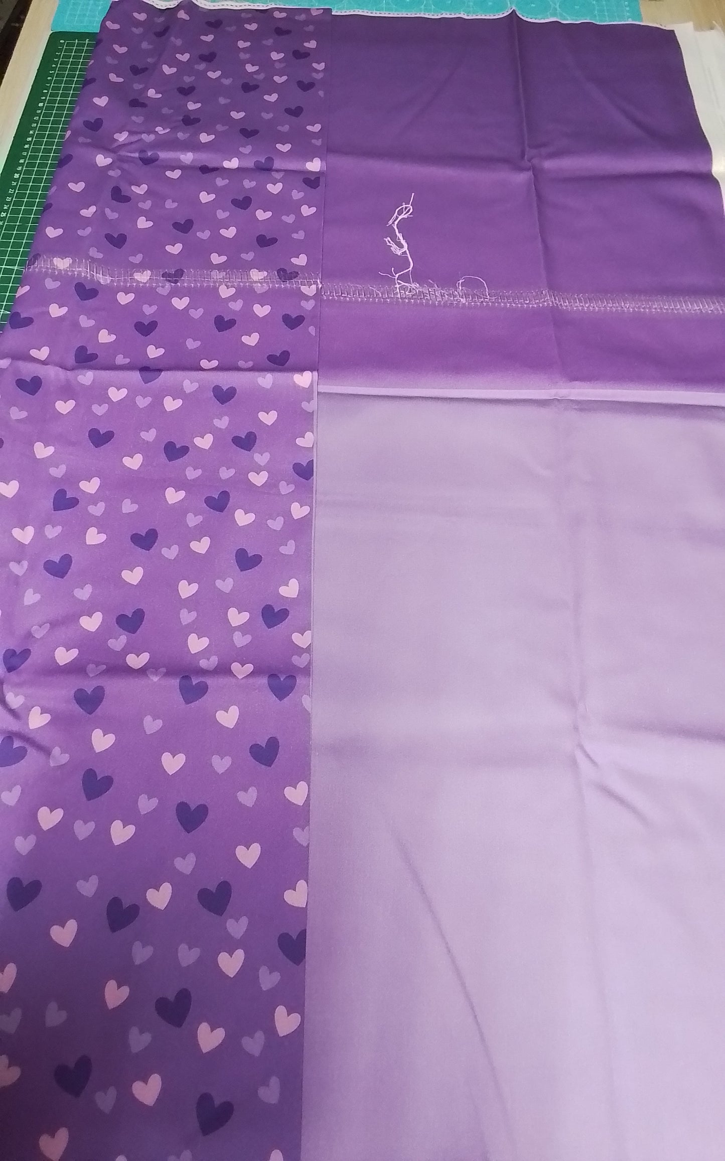 Sofortkauf: Baumwolle Stoffmix ca. 150 x 100 cm - "Ponyliebe "( Naht durchgehend -siehe Bild-Nr. 022 )